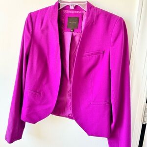 The Limited Women's Fuchsia Pink Tailored Blazer Suit Jacket  Professional